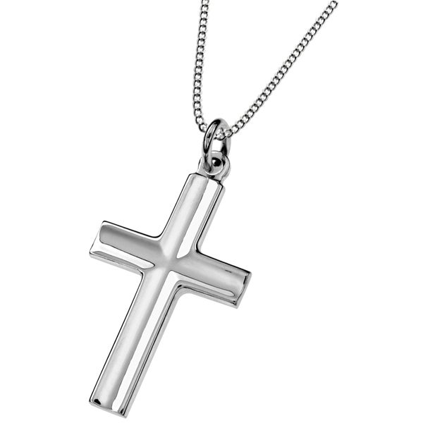 Hopeinen risti 30mm - Saurum risti