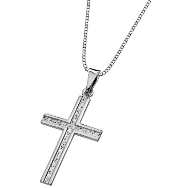 Hopeinen risti 28mm - Saurum risti