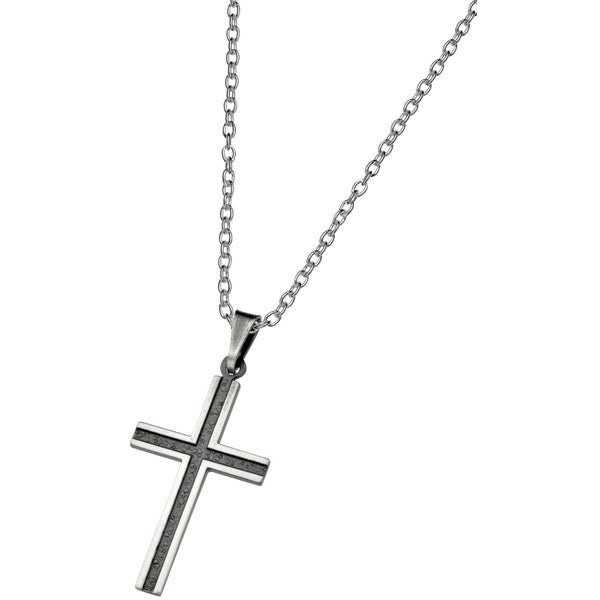 Hopeinen risti 28mm - Saurum risti