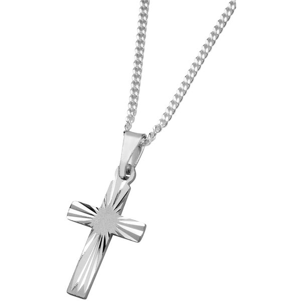 Hopeinen risti 20mm - Saurum risti