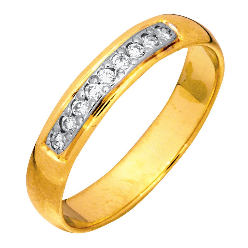 Timanttisormus, keltakulta